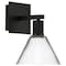 Access Lighting Port Nine Martini, Martini LED Wall Sconce, Matte Black Finish, Clear Glass 63143LEDD-MBL/CLR - alternate 1